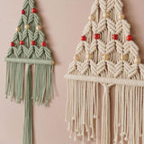 Boho Macrame Tapestry Stylish Wall Hanging Tapestry for Party Farmhouse Dorm 60cmx25cm Green