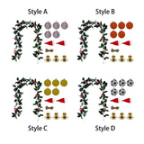 Christmas DIY Vine Garland Green Christmas Decoration for Home Holiday Party Style A