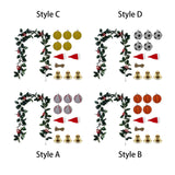 Christmas DIY Vine Garland Green Christmas Decoration for Home Holiday Party Style A