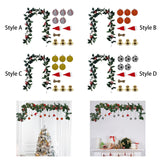 Christmas DIY Vine Garland Green Christmas Decoration for Home Holiday Party Style A