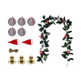 Christmas DIY Vine Garland Green Christmas Decoration for Home Holiday Party Style A