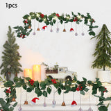 Christmas DIY Vine Garland Green Christmas Decoration for Home Holiday Party Style A