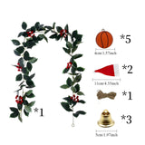 Christmas DIY Vine Garland Green Christmas Decoration for Home Holiday Party Style B