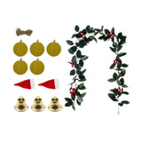 Christmas DIY Vine Garland Green Christmas Decoration for Home Holiday Party Style C