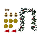 Christmas DIY Vine Garland Green Christmas Decoration for Home Holiday Party Style C