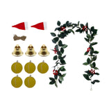 Christmas DIY Vine Garland Green Christmas Decoration for Home Holiday Party Style C