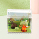 Resin Statues Animal Sculptures Indoor Bedroom Desk Miniature Frog Figurines with Fire