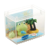 Resin Statues Animal Sculptures Indoor Bedroom Desk Miniature Frog Figurines with Boat