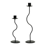 Metal Candlestick Taper Candle Holder Versatile for Wedding Reception Sturdy 8.8x24cm