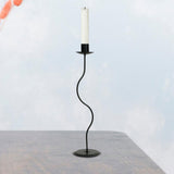 Metal Candlestick Taper Candle Holder Versatile for Wedding Reception Sturdy 8.8x34.5cm