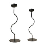 2 Pieces Candle Holder Metal Candlestick for Living Room Dinner Thanksgiving