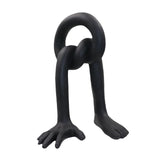 Hand Foot Abstract Sculpture Art Crafts for Bedroom Living Room Dining Table Black