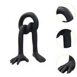 Hand Foot Abstract Sculpture Art Crafts for Bedroom Living Room Dining Table Black