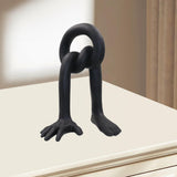 Hand Foot Abstract Sculpture Art Crafts for Bedroom Living Room Dining Table Black