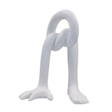 Hand Foot Abstract Sculpture Art Crafts for Bedroom Living Room Dining Table White