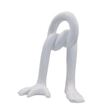 Hand Foot Abstract Sculpture Art Crafts for Bedroom Living Room Dining Table White