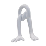 Hand Foot Abstract Sculpture Art Crafts for Bedroom Living Room Dining Table White