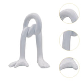 Hand Foot Abstract Sculpture Art Crafts for Bedroom Living Room Dining Table White