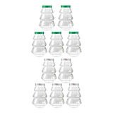 5 Pieces Christmas Tree Candy Jar Cookie Jar for Xmas Festival Party Kitchen Green Lid