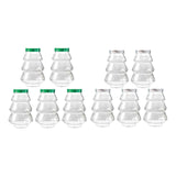 5 Pieces Christmas Tree Candy Jar Cookie Jar for Xmas Festival Party Kitchen Green Lid