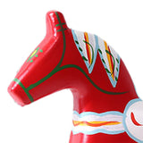 2Pcs Dalecarlian Wooden Horse Decorating Novelty Swedish Dala Horse Statues red