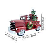 Red Truck Decor with Christmas Trees Crafts for Entrance Living Room Bedroom