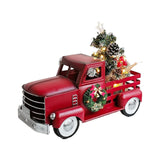 Red Truck Decor with Christmas Trees Crafts for Entrance Living Room Bedroom