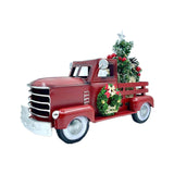 Red Truck Decor with Christmas Trees Crafts for Entrance Living Room Bedroom