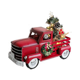 Red Truck Decor with Christmas Trees Crafts for Entrance Living Room Bedroom