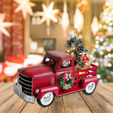 Red Truck Decor with Christmas Trees Crafts for Entrance Living Room Bedroom