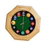 Wood Ornament Gifts Quiet Easy to Read Wall Clock for Living Room Office