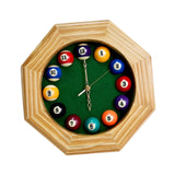 Wood Ornament Gifts Quiet Easy to Read Wall Clock for Living Room Office