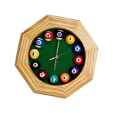 Wood Ornament Gifts Quiet Easy to Read Wall Clock for Living Room Office