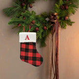 Christmas Stockings Portable Xmas Fireplace Socks for Holiday Home Fireplace Letter A