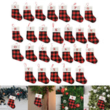 Christmas Stockings Portable Xmas Fireplace Socks for Holiday Home Fireplace Letter A