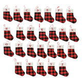 Christmas Stockings Portable Xmas Fireplace Socks for Holiday Home Fireplace Letter A