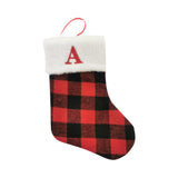 Christmas Stockings Portable Xmas Fireplace Socks for Holiday Home Fireplace Letter A