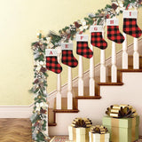 Christmas Stockings Portable Xmas Fireplace Socks for Holiday Home Fireplace Letter A