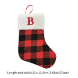 Christmas Stockings Portable Xmas Fireplace Socks for Holiday Home Fireplace Letter B