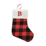 Christmas Stockings Portable Xmas Fireplace Socks for Holiday Home Fireplace Letter B