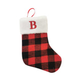 Christmas Stockings Portable Xmas Fireplace Socks for Holiday Home Fireplace Letter B