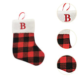 Christmas Stockings Portable Xmas Fireplace Socks for Holiday Home Fireplace Letter B