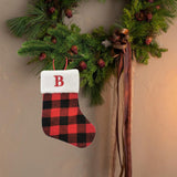 Christmas Stockings Portable Xmas Fireplace Socks for Holiday Home Fireplace Letter B