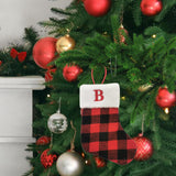 Christmas Stockings Portable Xmas Fireplace Socks for Holiday Home Fireplace Letter B