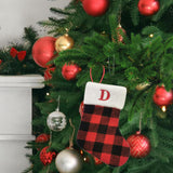 Christmas Stockings Portable Xmas Fireplace Socks for Holiday Home Fireplace Letter D