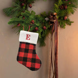 Christmas Stockings Portable Xmas Fireplace Socks for Holiday Home Fireplace Letter E