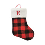 Christmas Stockings Portable Xmas Fireplace Socks for Holiday Home Fireplace Letter E