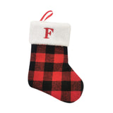 Christmas Stockings Portable Xmas Fireplace Socks for Holiday Home Fireplace Letter F