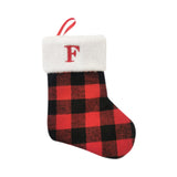 Christmas Stockings Portable Xmas Fireplace Socks for Holiday Home Fireplace Letter F