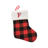 Christmas Stockings Portable Xmas Fireplace Socks for Holiday Home Fireplace Letter F